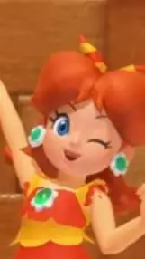 ai character: princess daisy  background