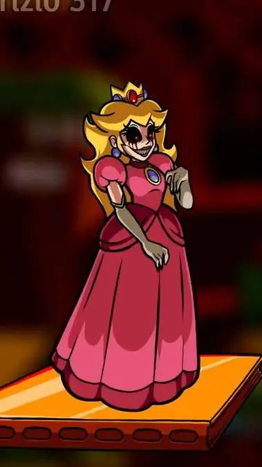 ai character: princess peach  background