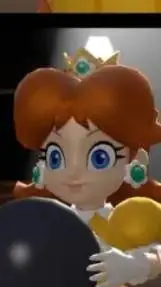 ai character: princess daisy  background