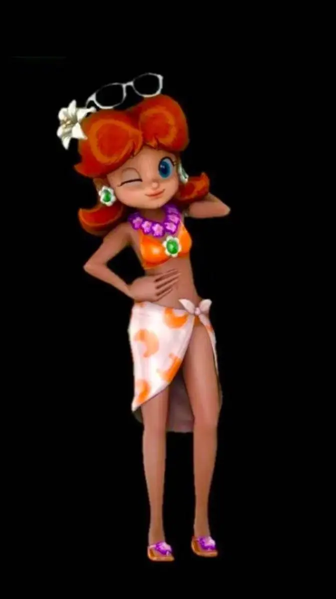 ai character: princess daisy  background