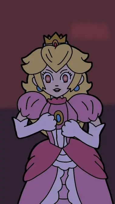 ai character: princess peach  background