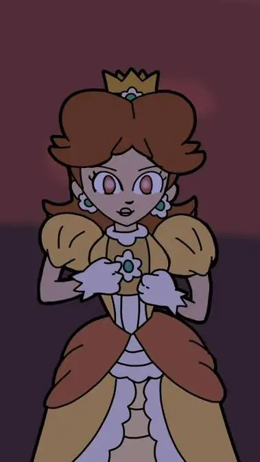 ai character: princess daisy  background
