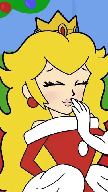 ai character: princess peach background