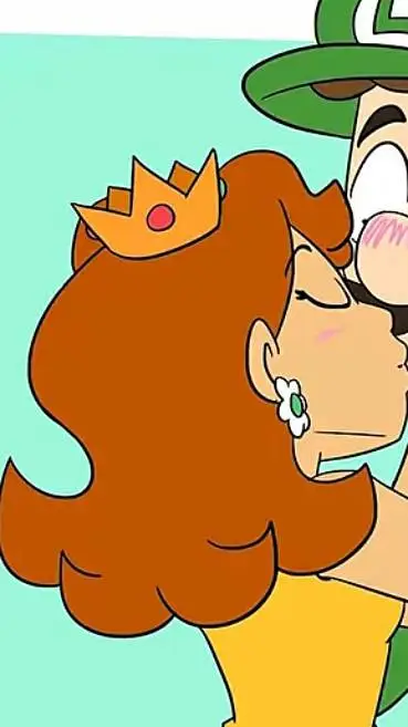 ai character: princess daisy  background