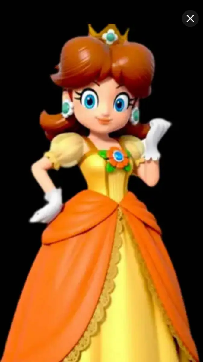 ai character: princess daisy  background