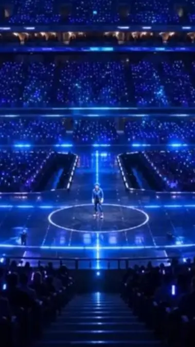 ai character: concert background