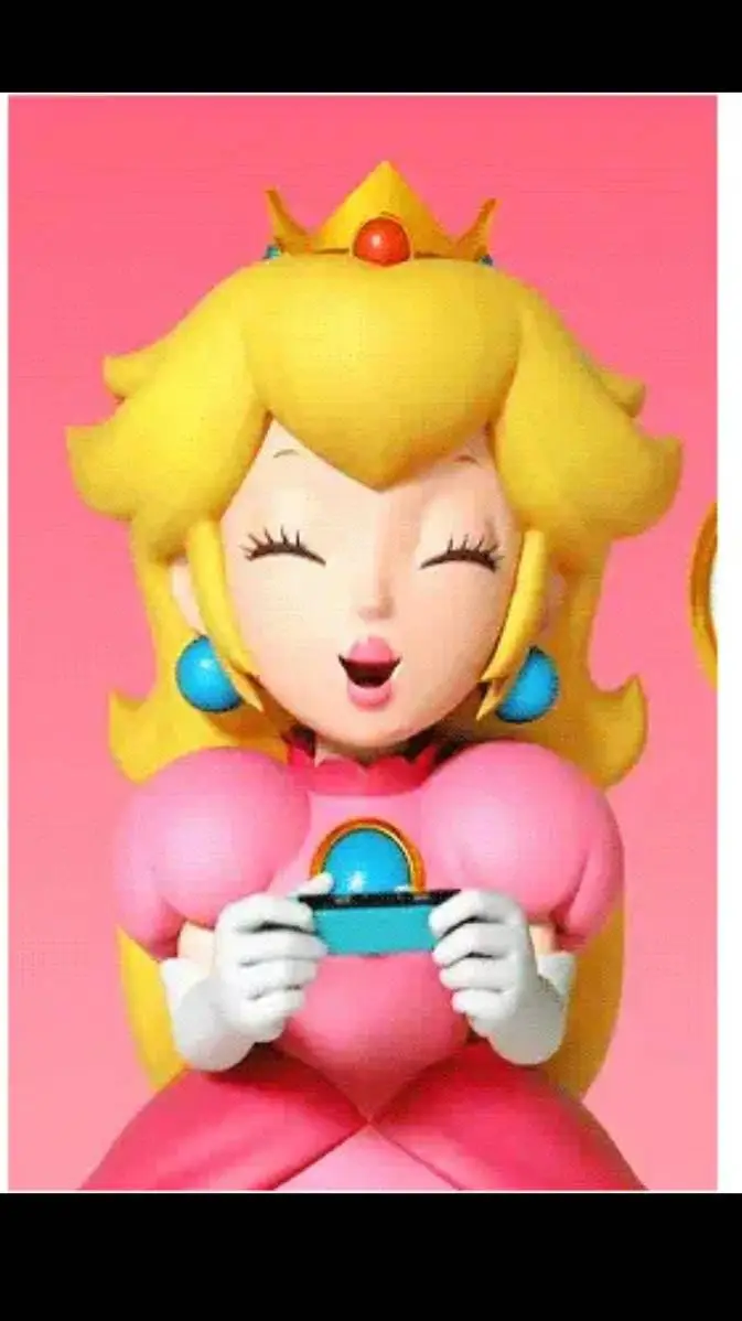 ai character: princess peach  background