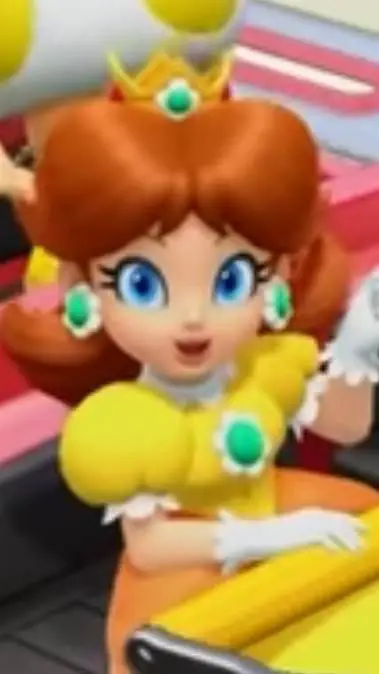 ai character: princess daisy  background
