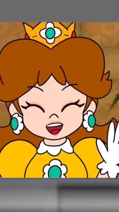 ai character: princess daisy  background
