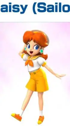 ai character: princess daisy  background
