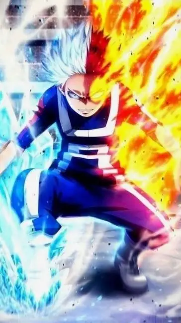 ai character: shoto todoroki  background