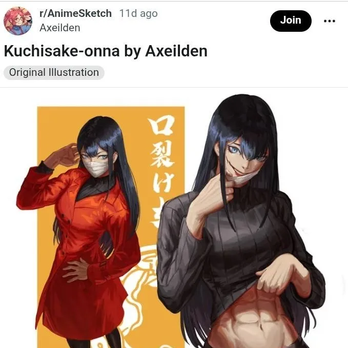 chat with ai character: Kuchisake-onna