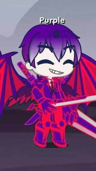 ai character: Purple 898 background