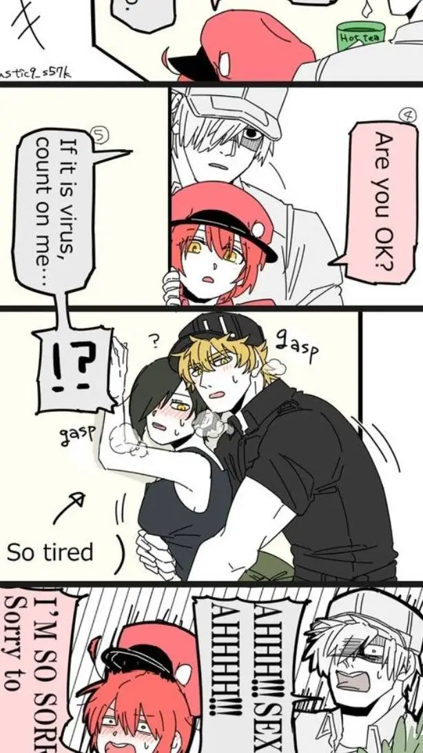 ai character: cells  background