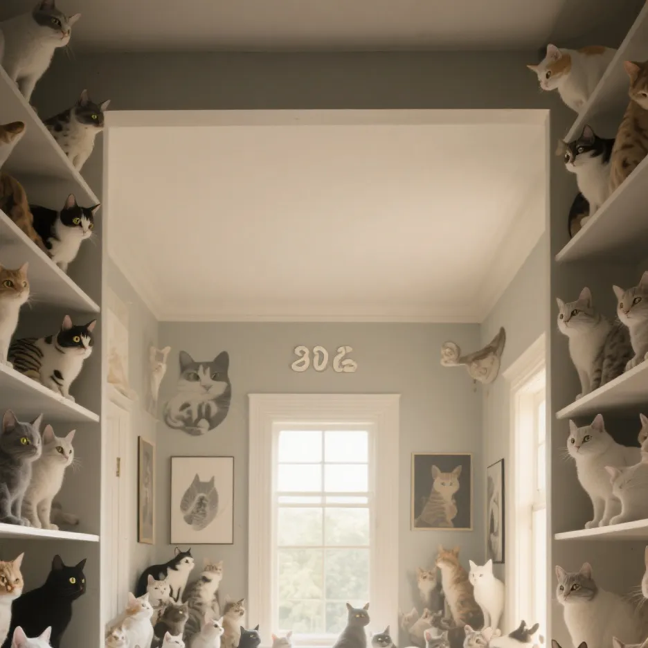 chat with ai character: lots of cats