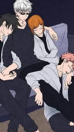 ai character: jjk sleepover background