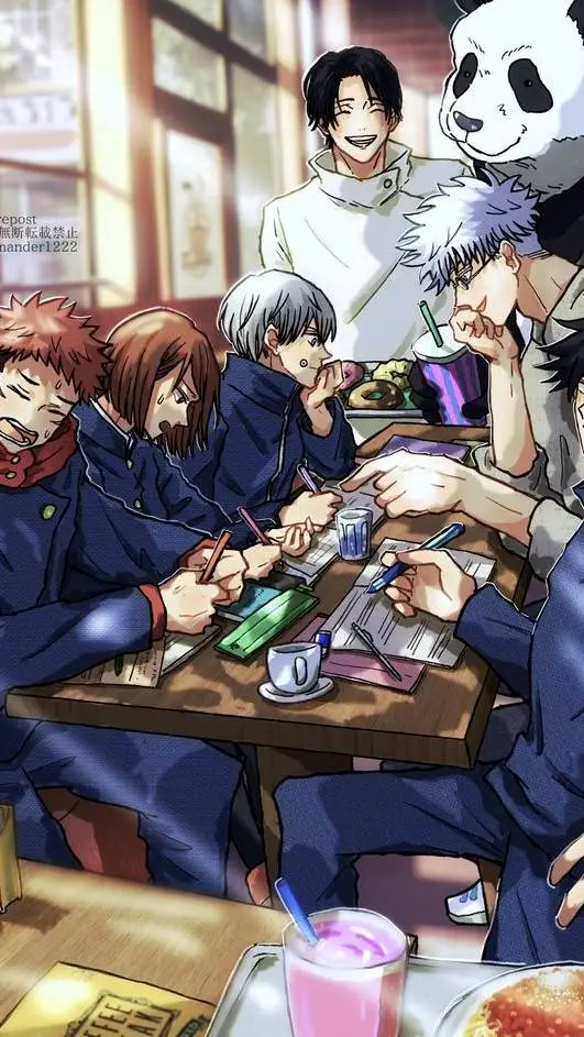 ai character: jjk sleepover  background