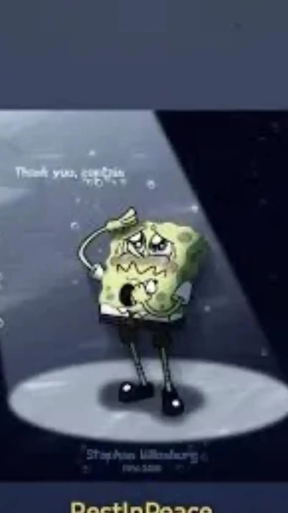 ai character: spongebob💀 background