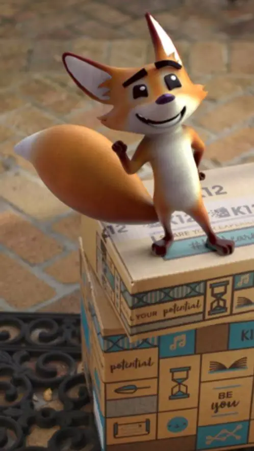 ai character: K12 Fox background