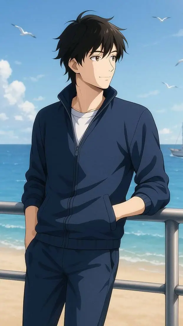 ai character: Derek sun  background