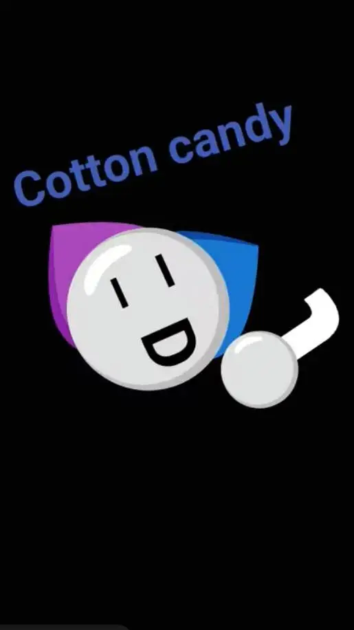 ai character: cotton candy background