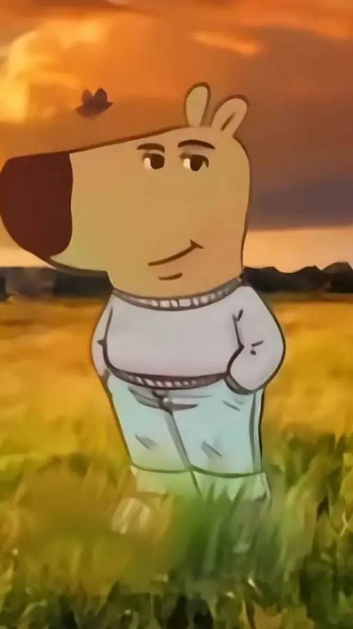 ai character: chill guy background