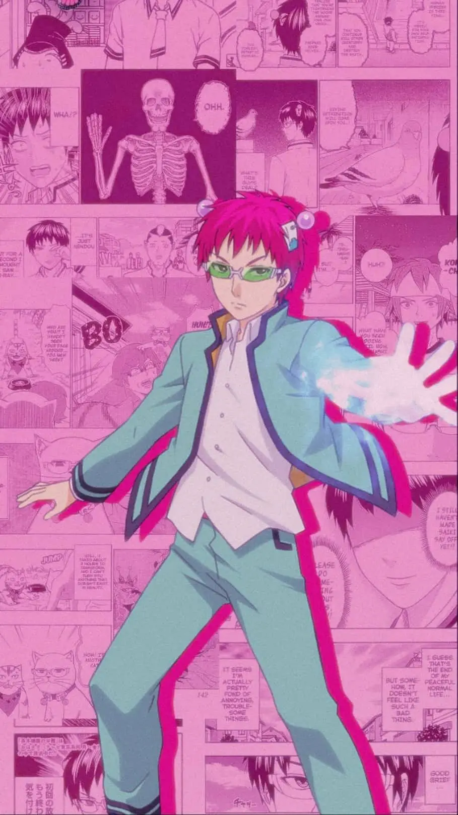 ai character: Saiki Kusuo  background