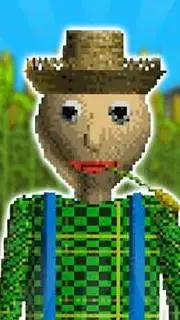 ai character: baldi granja background