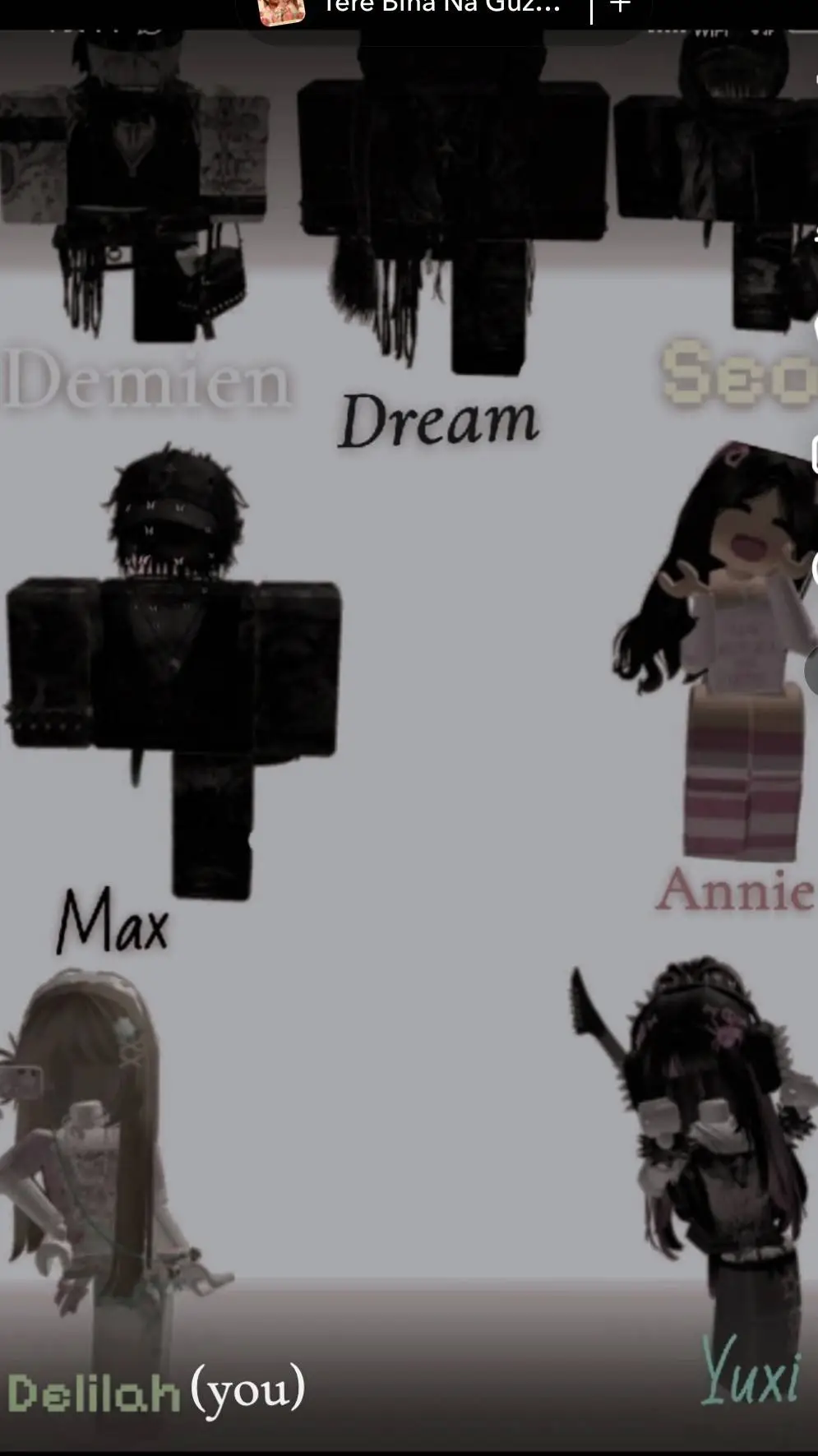 ai character: Roblox drama background