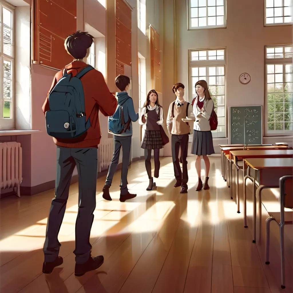 chat with ai character: school lockdown