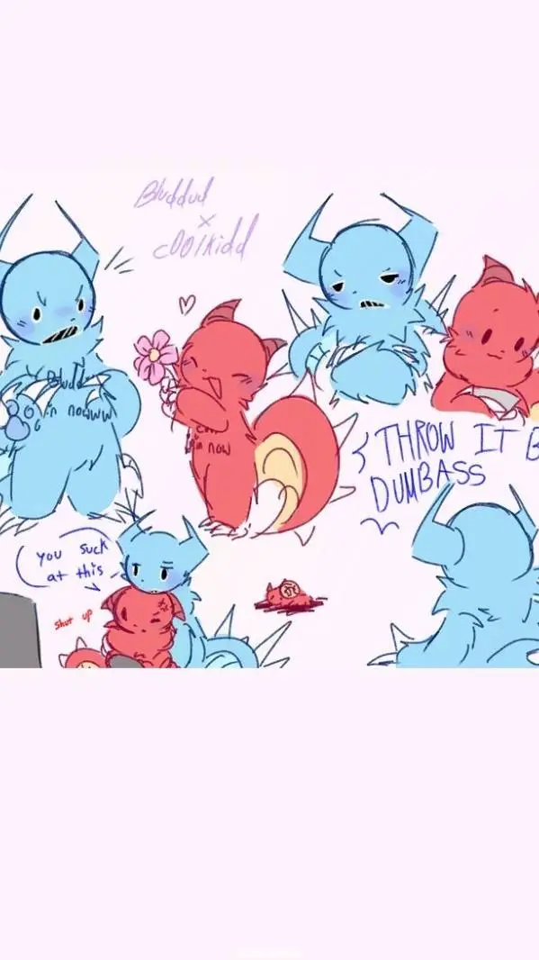 ai character: Bluudud  background