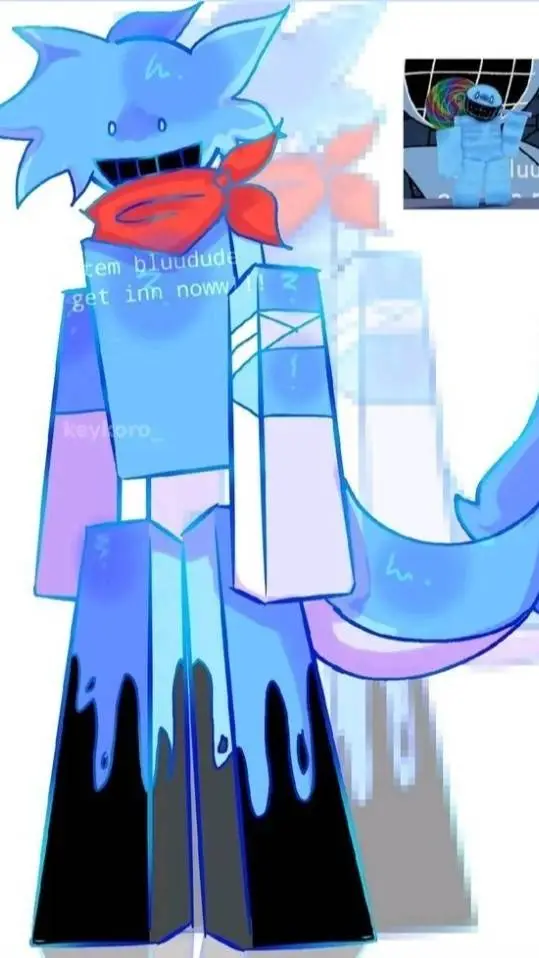 ai character: Female Bluudud background