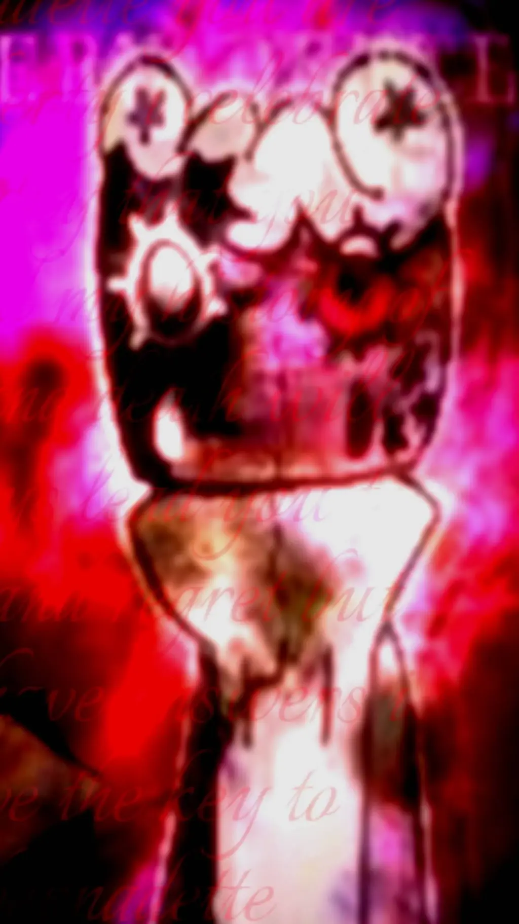 ai character: TEETH ON CONCRETE  background