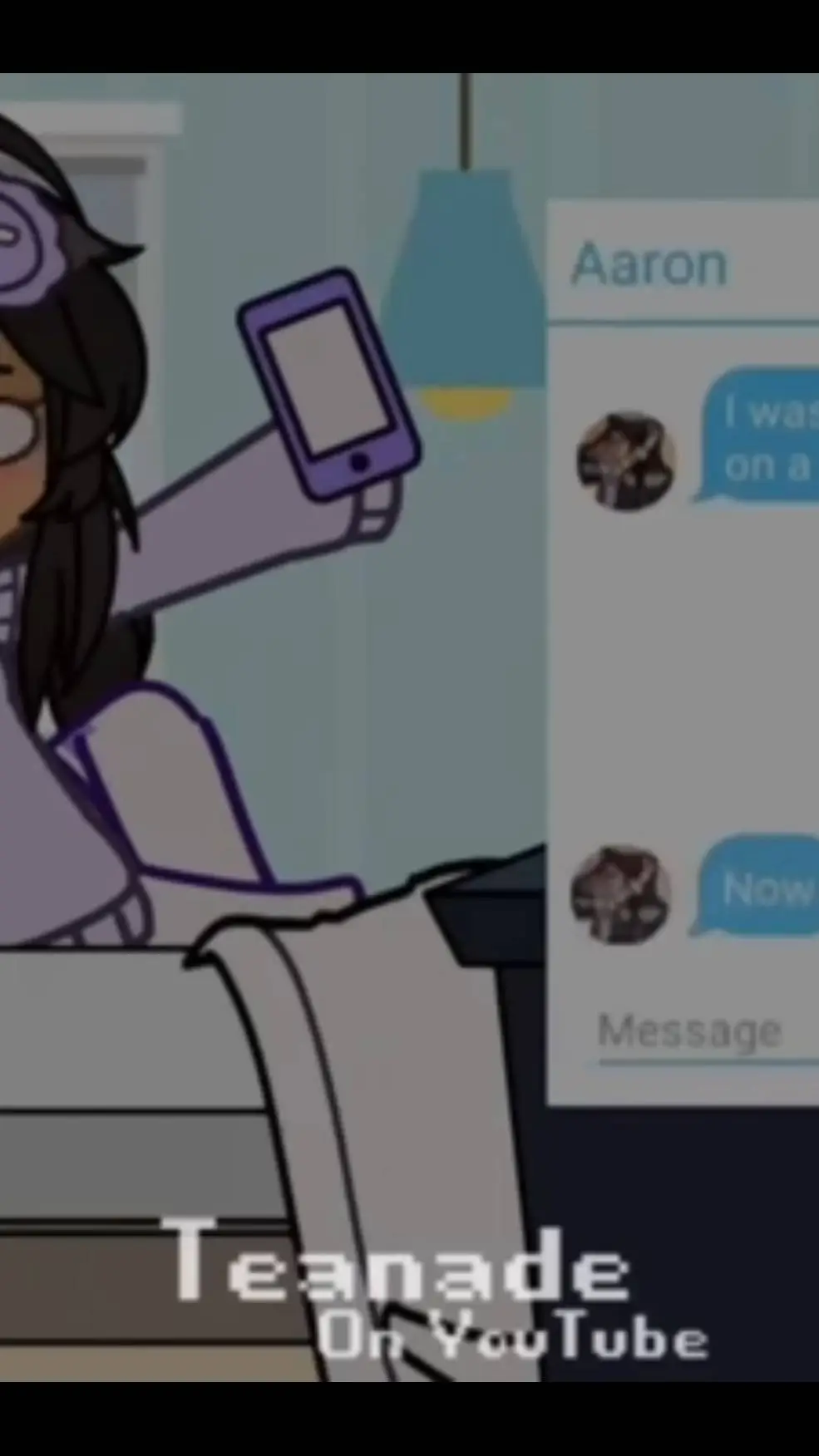 ai character: Aphmau text  background