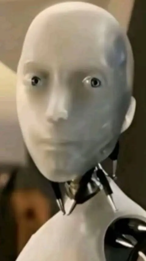 ai character: robot  background