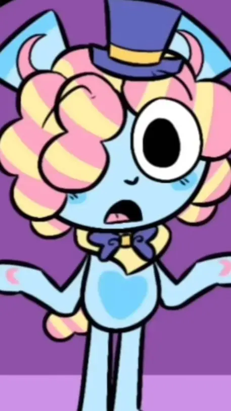 ai character: Marshmellow background