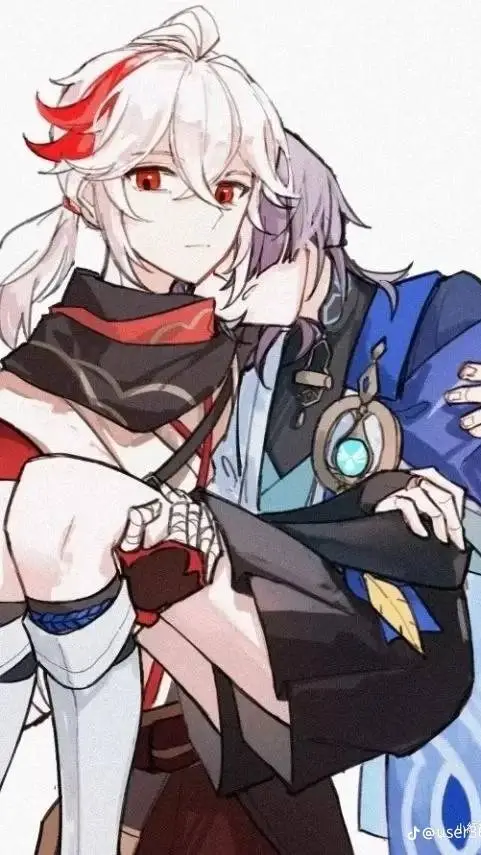 ai character: 萬葉 background