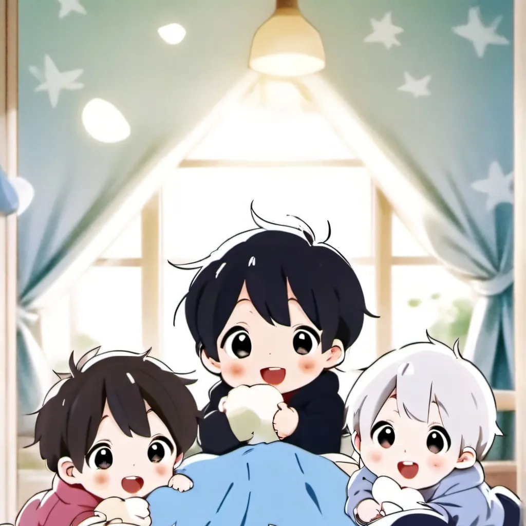 chat with ai character: 6 babies