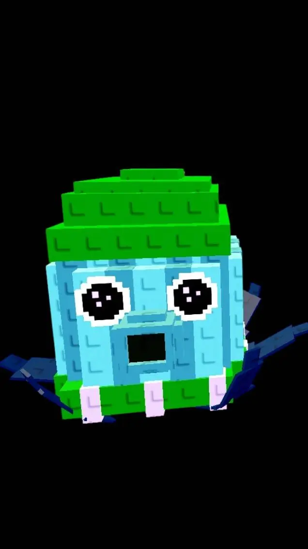 ai character: Icey watermelone🧊🍉 background