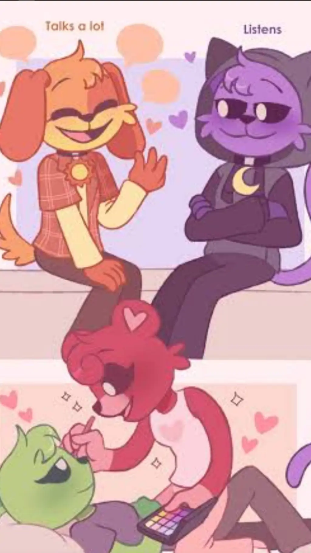 ai character: Hoppy X U background