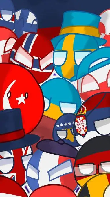 ai character: Countryballs background