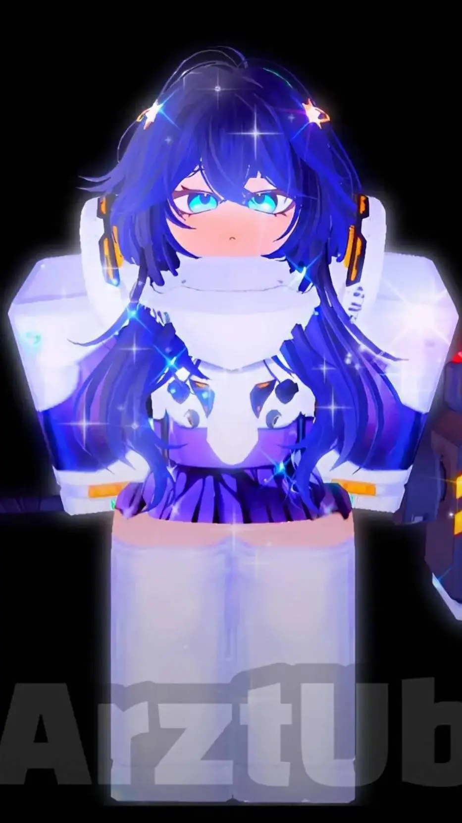 ai character: Azure background