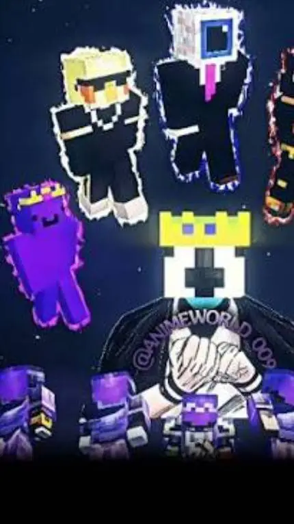 ai character: Minecarft SMP background