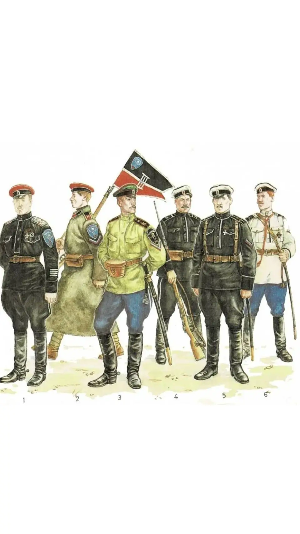 ai character: белые 1917 background