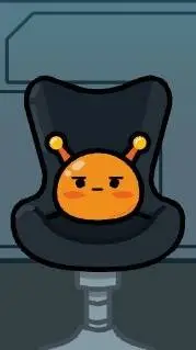 ai character: Orange germ🟠🦠 background