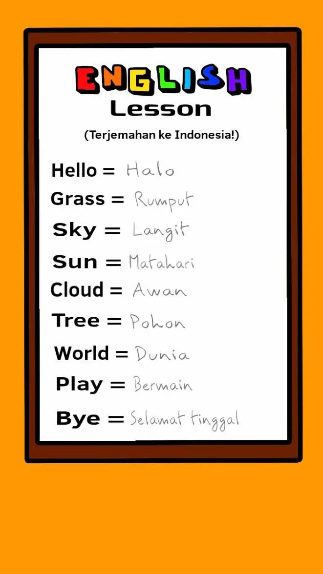 ai character: English Lesson background