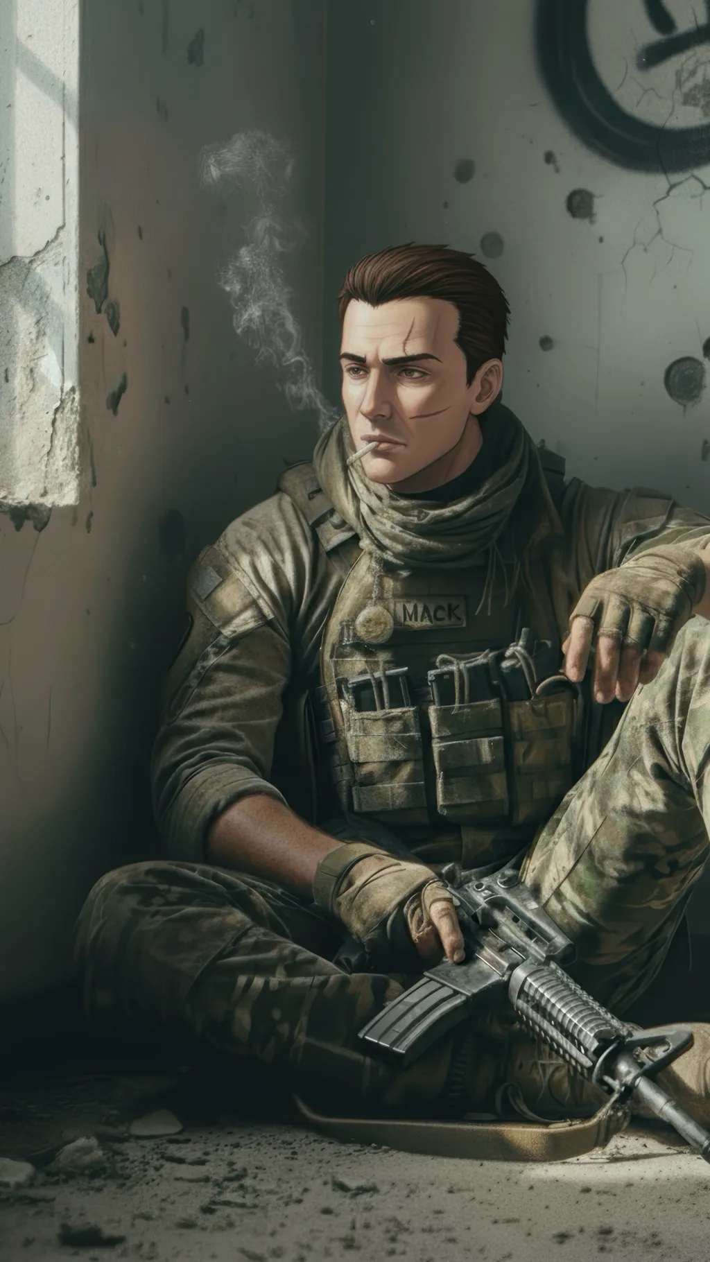 ai character: Mack background