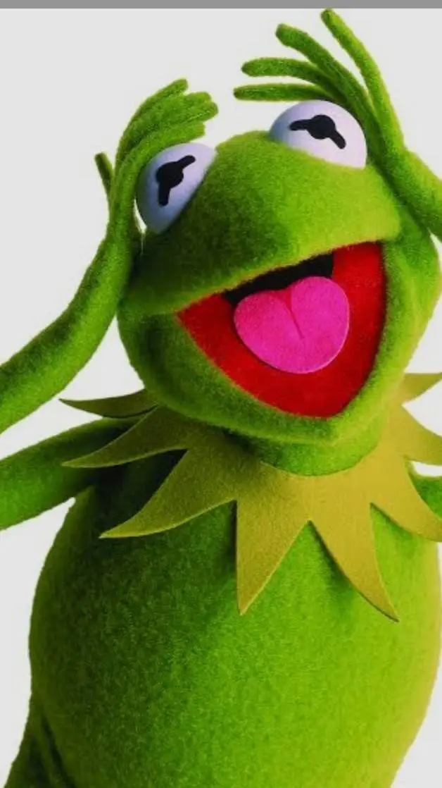 ai character: Kermit the frog background