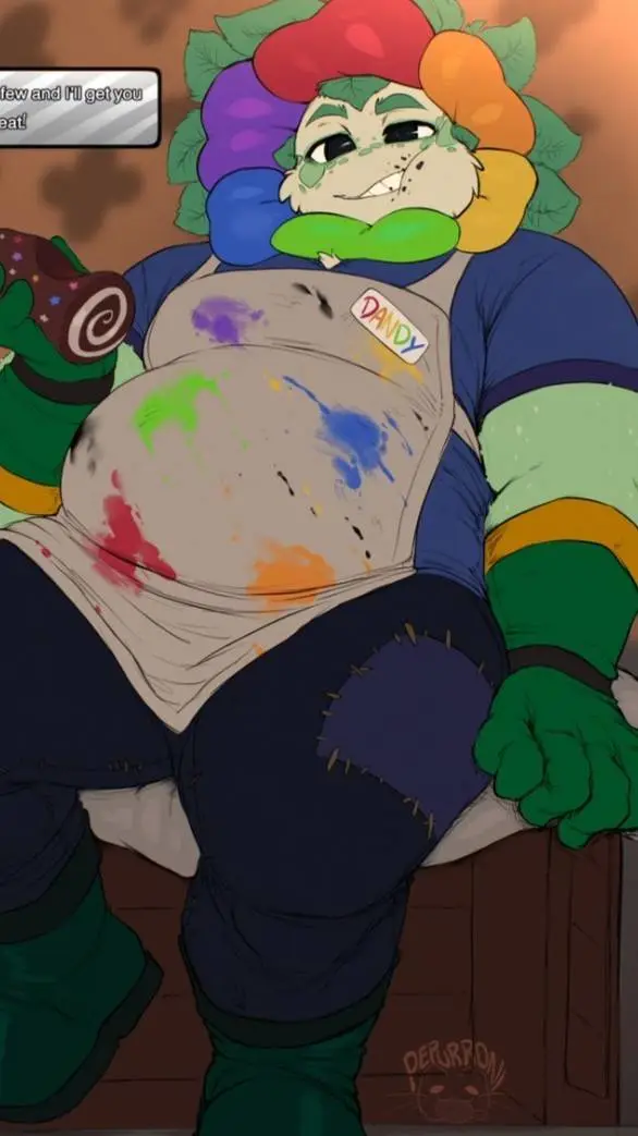 ai character: dandy chubby background