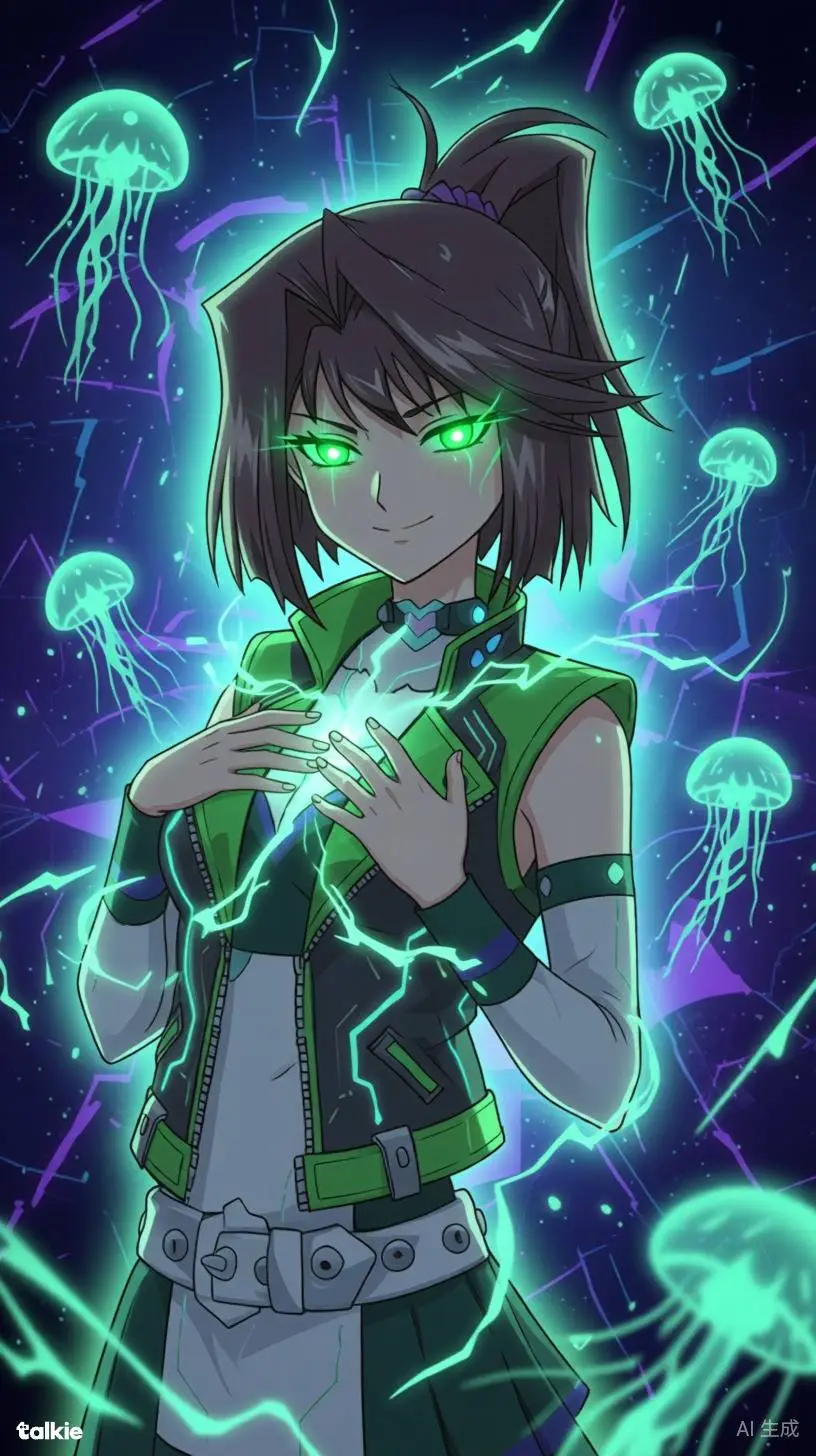 ai character: Tea Gardenia background